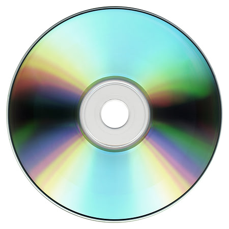 CD DVD isolated