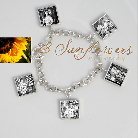 The Photo Charm Barcaelet with additional charms